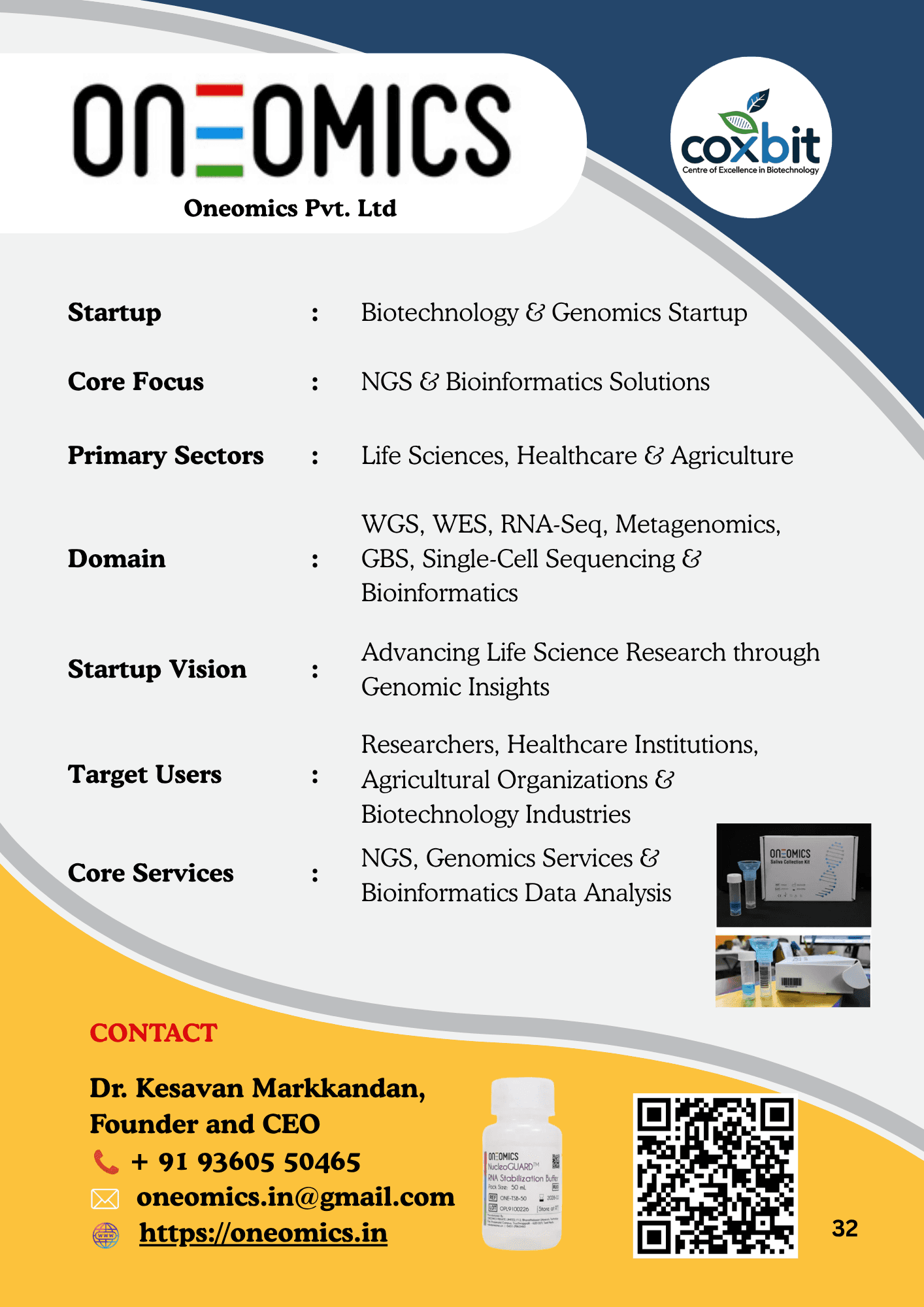 M/s. Oneomics Private Limited