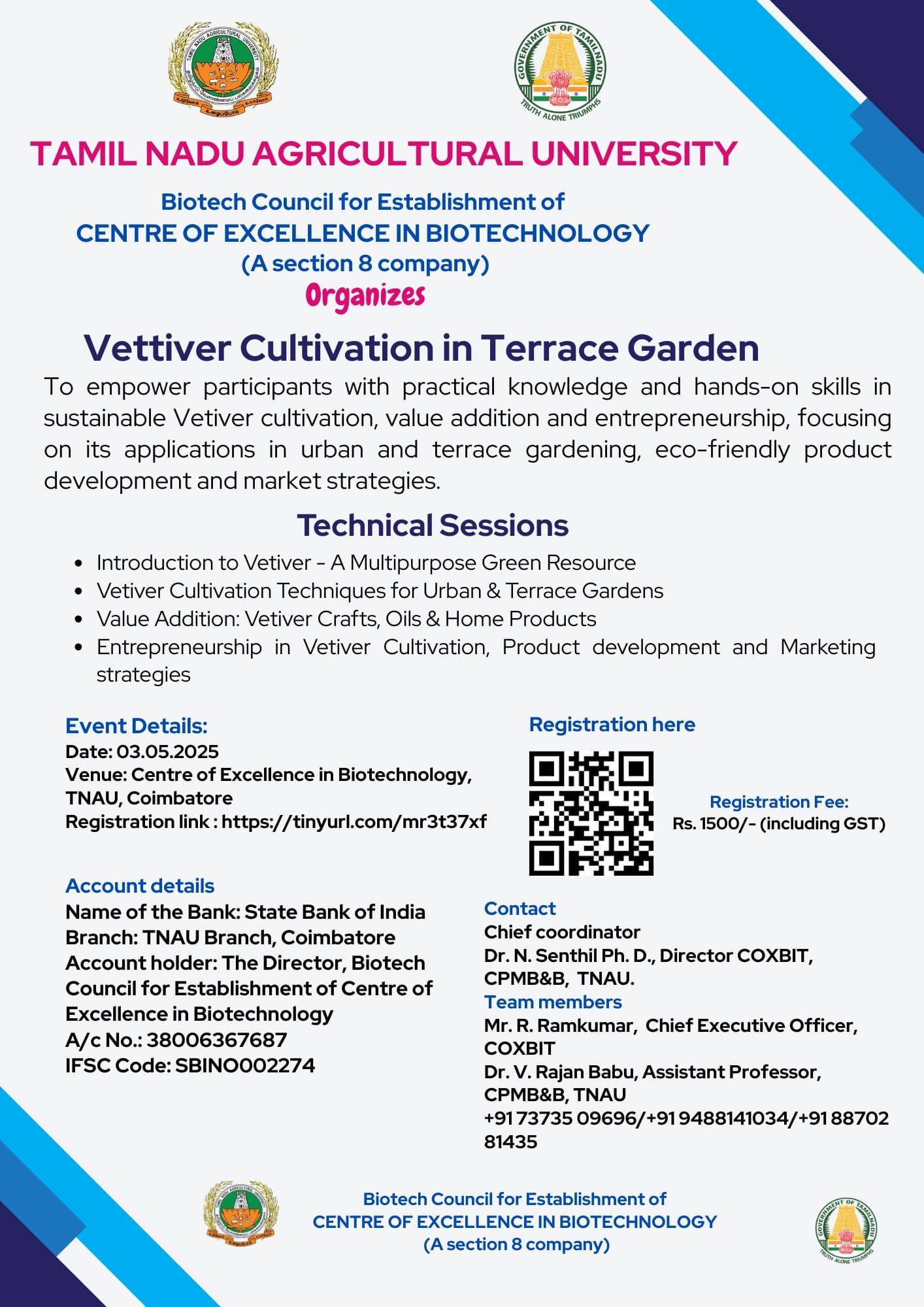Hands-on Training on Vetiver Cultivation in Terrace Garden